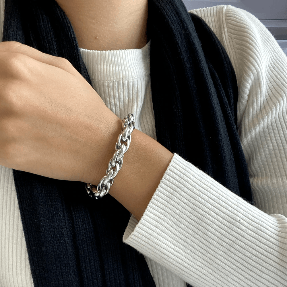 Bracciale da donna in acciaio Infinity - La Emme Creativa