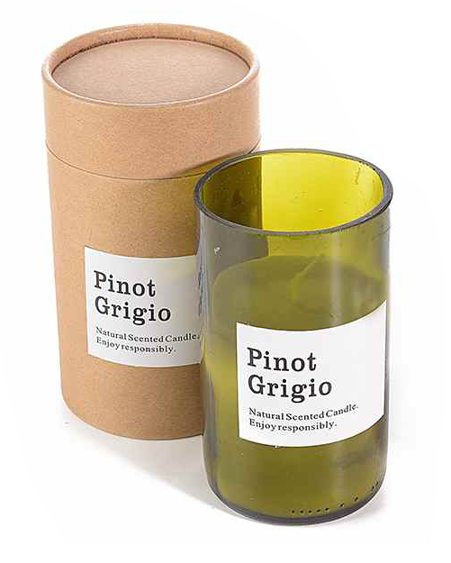 Candela profumata al vino Pinot Grigio