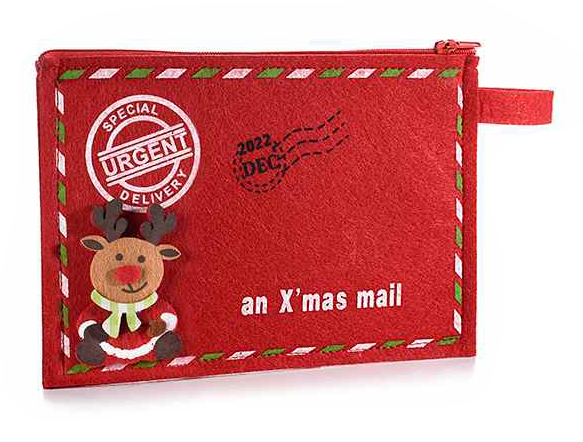 Porta letterina di Babbo Natale rossa con Renna - personalizzabile